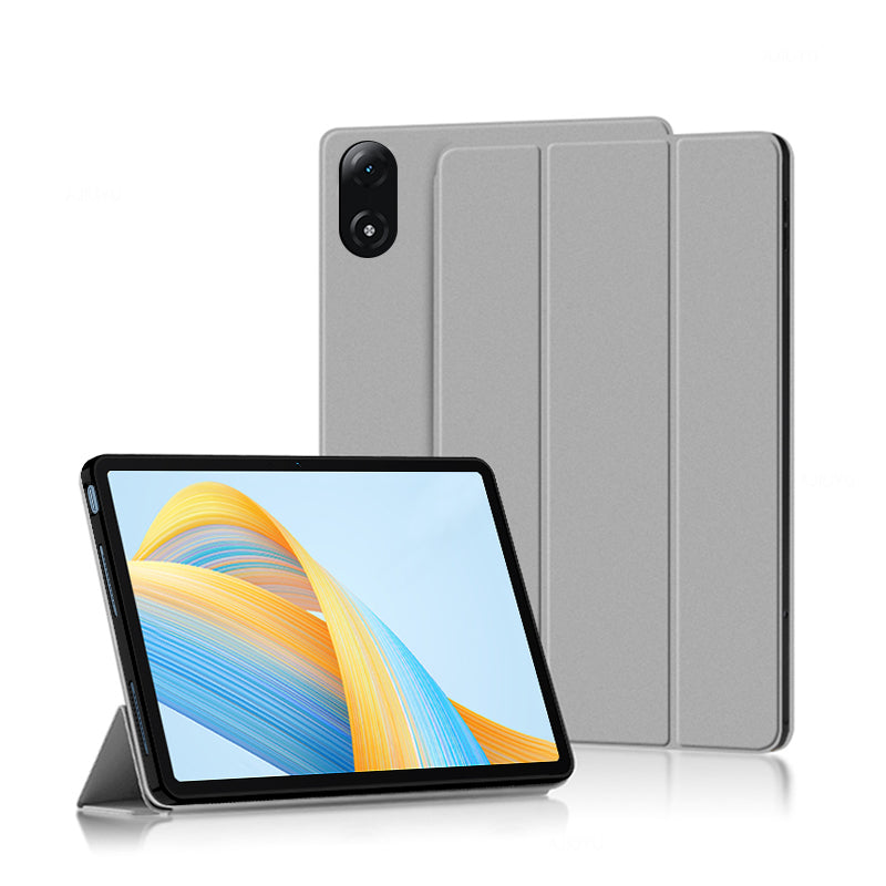 For Honor Pad V8 Pro 12.1-inch Tri-fold Stand Folio Tablet Case Protective Cover PU Leather Tablet Cover
