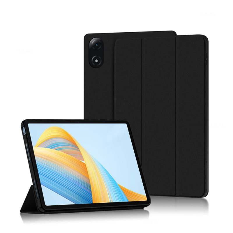 For Honor Pad V8 Pro 12.1-inch Tri-fold Stand Folio Tablet Case Protective Cover PU Leather Tablet Cover