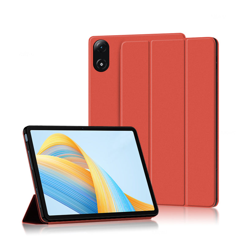 For Honor Pad V8 Pro 12.1-inch Tri-fold Stand Folio Tablet Case Protective Cover PU Leather Tablet Cover