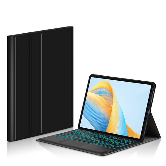 For Honor Pad V8 Pro PU Leather Tablet Protective Case Folio Stand Cover with Detachable Bluetooth Backlit Keyboard