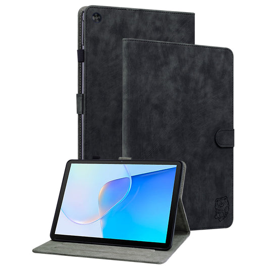For Huawei MatePad SE 10.4 inch Imprinted Cute Tiger Pattern PU Leather Stand Case Card Holder Design Flip Tablet Cover
