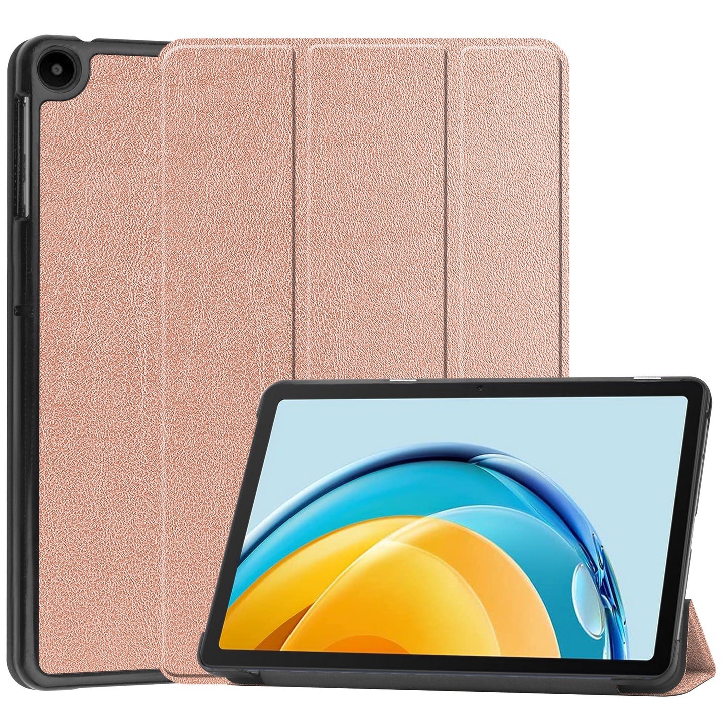 For Huawei MatePad SE 10.4-inch Tri-fold Stand PU Leather Case Auto Wake / Sleep Tablet Protective Cover
