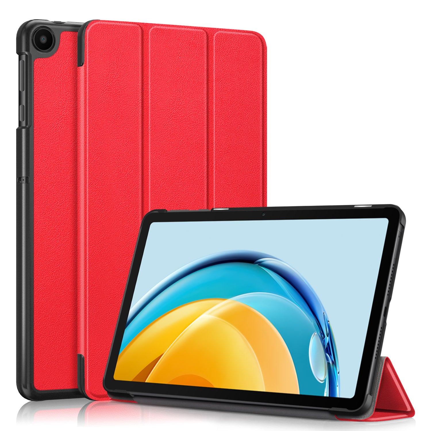 For Huawei MatePad SE 10.4-inch PU Leather Tablet Case Tri-fold Stand Anti-drop Tablet Cover