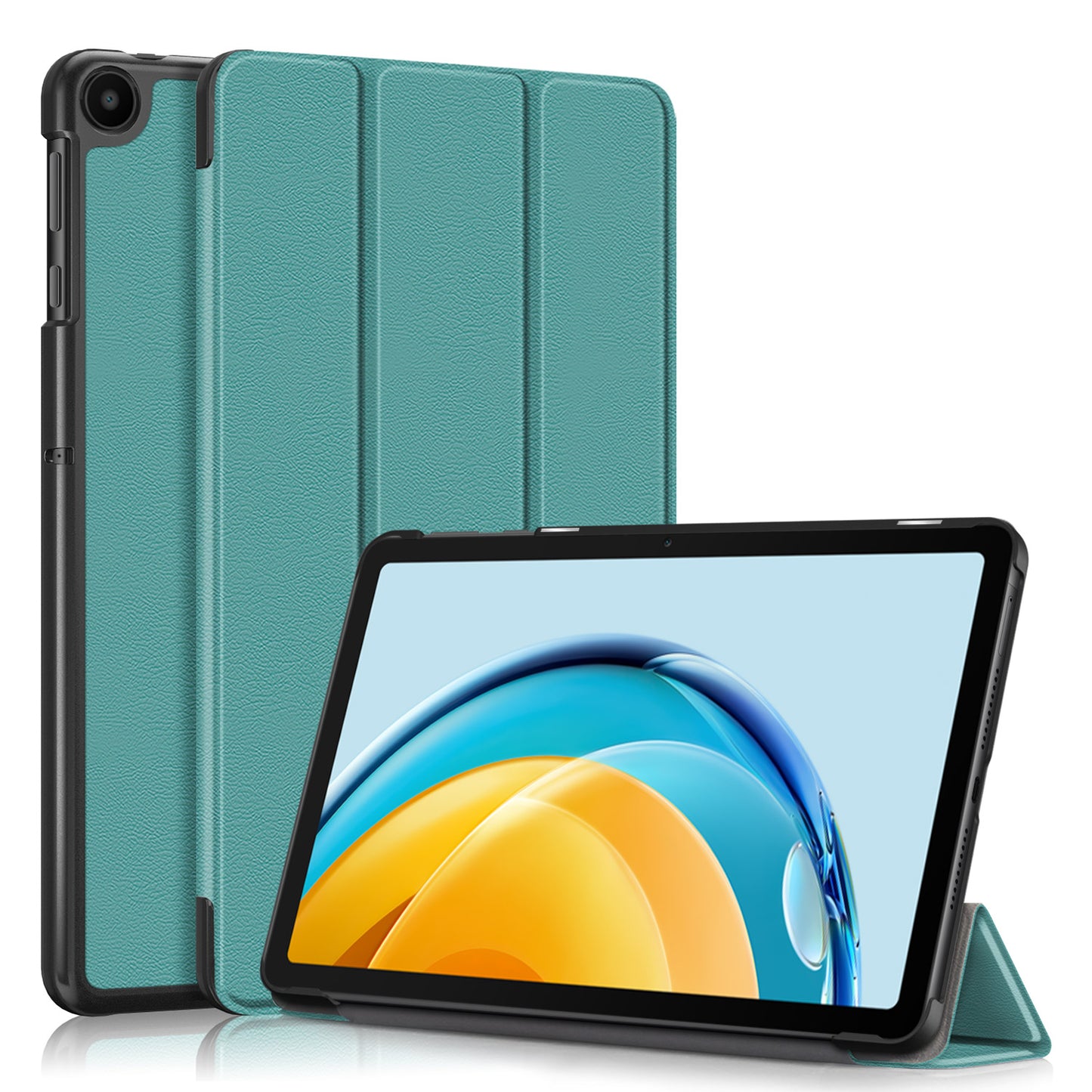 For Huawei MatePad SE 10.4-inch PU Leather Tablet Case Tri-fold Stand Anti-drop Tablet Cover