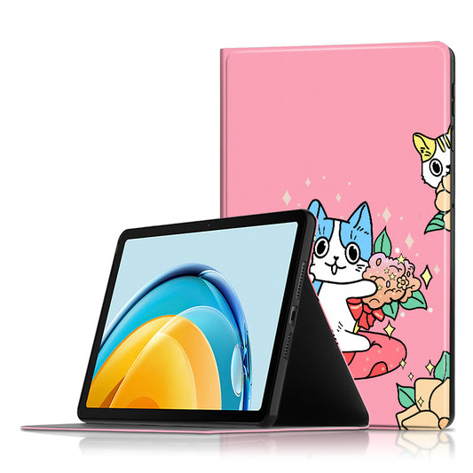 For Huawei MatePad SE 10.4-inch PU Leather Tablet Cover Pattern Printing Stand Tablet Case