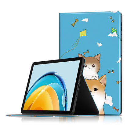 For Huawei MatePad SE 10.4-inch PU Leather Tablet Cover Pattern Printing Stand Tablet Case