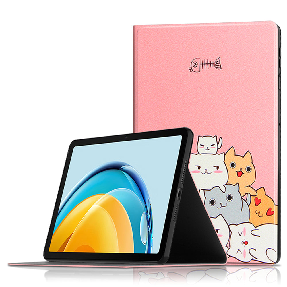 For Huawei MatePad SE 10.4-inch PU Leather Tablet Cover Pattern Printing Stand Tablet Case