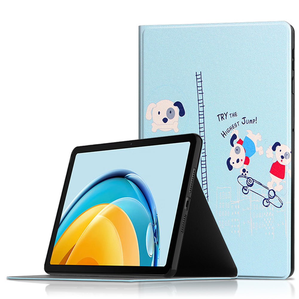 For Huawei MatePad SE 10.4-inch PU Leather Tablet Cover Pattern Printing Stand Tablet Case