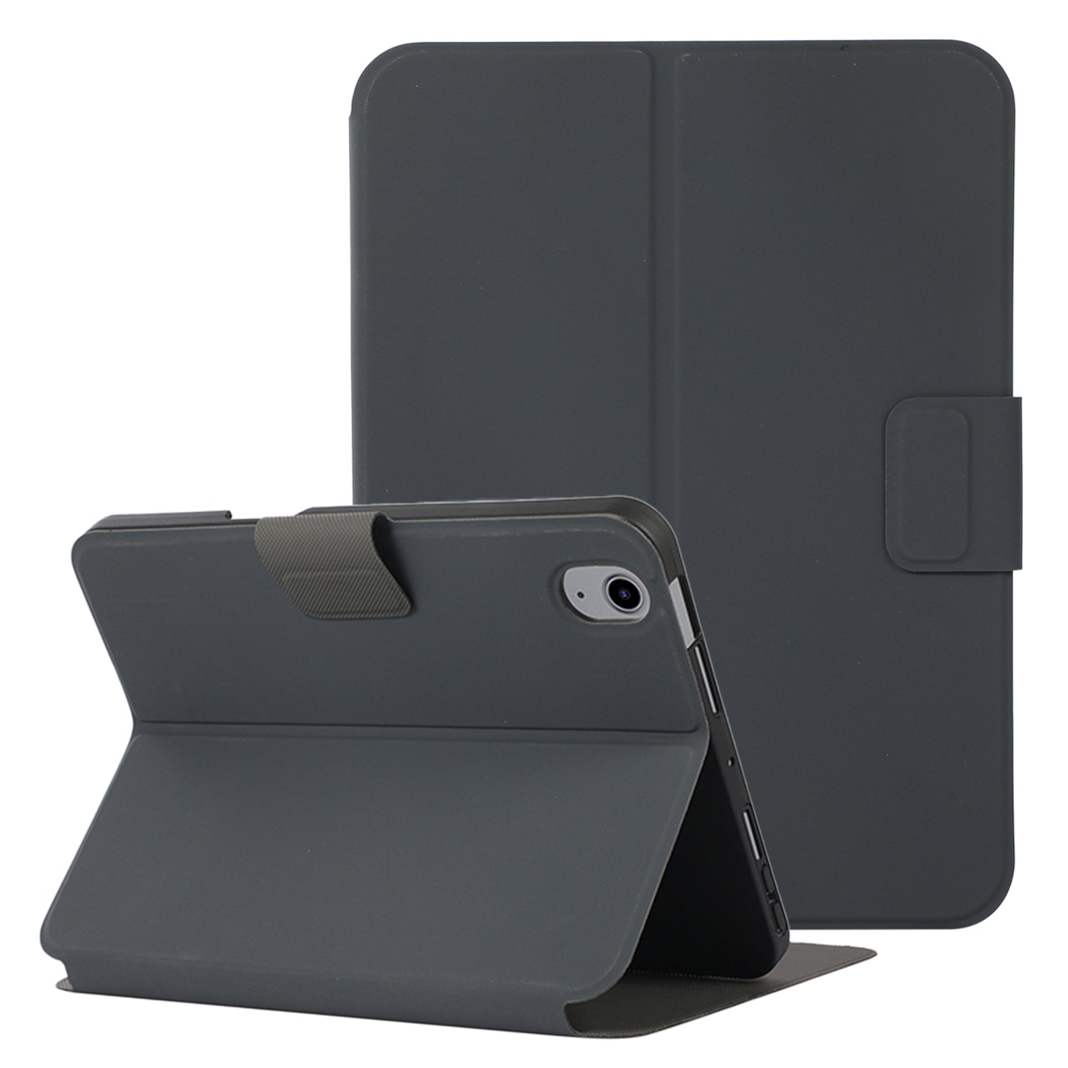 For iPad 10.9 (2022) PU Leather Stand Cover Auto Wake / Sleep Protective Shell with Pen Slot