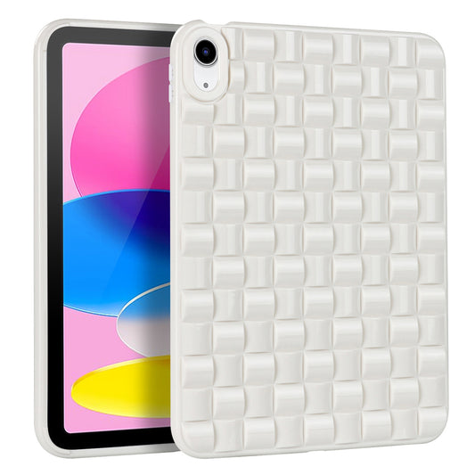 For iPad 10.9 (2022) Ice Cube Design Flexible TPU Tablet Case Anti-drop Back Cover