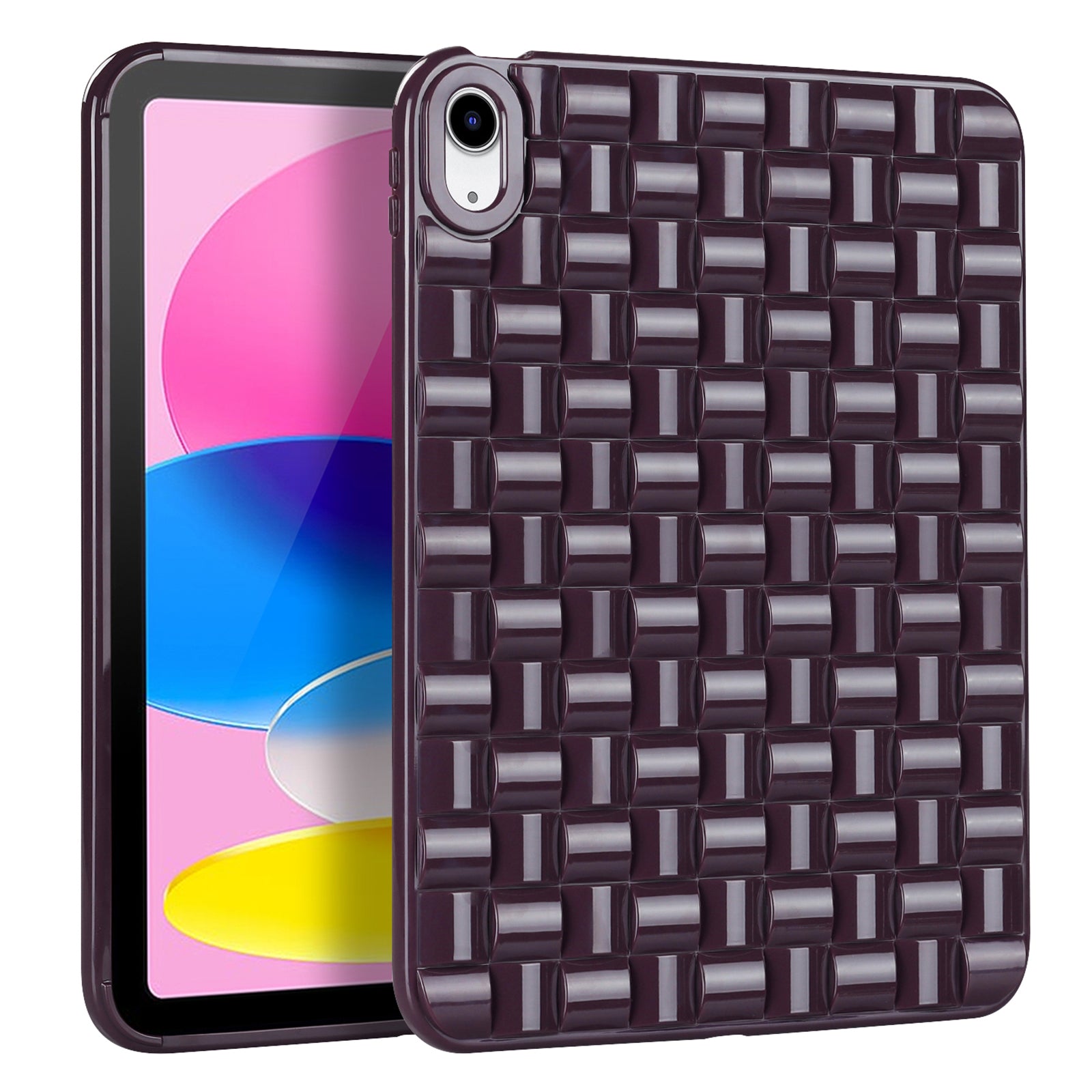 For iPad 10.9 (2022) Ice Cube Design Flexible TPU Tablet Case Anti-drop Back Cover