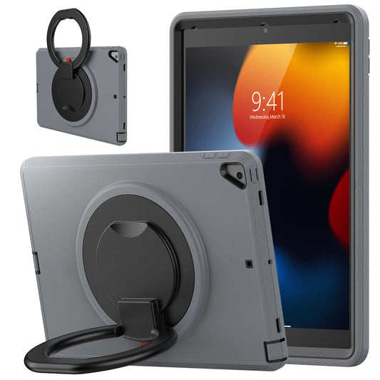 For iPad 10.2 (2021) / (2020) / (2019) Case PC + TPU Handle Grip Kickstand Tablet Protective Cover