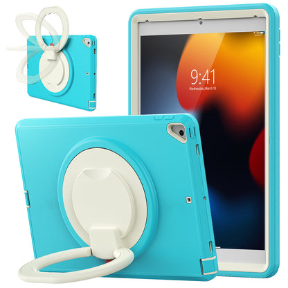 For iPad 10.2 (2021) / (2020) / (2019) Case PC + TPU Handle Grip Kickstand Tablet Protective Cover