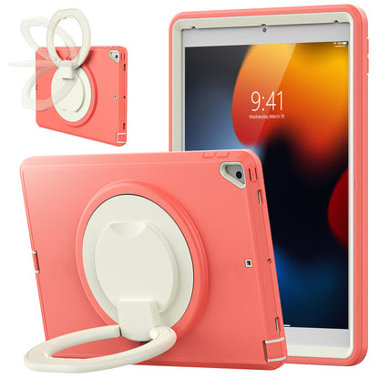 For iPad 10.2 (2021) / (2020) / (2019) Case PC + TPU Handle Grip Kickstand Tablet Protective Cover