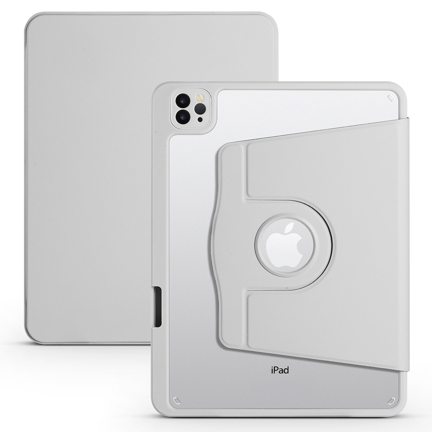 For iPad Pro 11 (2020) / (2021) / (2022) / iPad Air (2020) / (2022) Rotary Kickstand Tablet Case PU Leather + Acrylic Protective Cover
