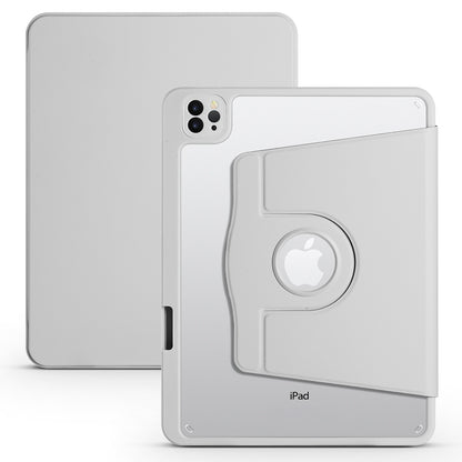 For iPad Pro 11 (2020) / (2021) / (2022) / iPad Air (2020) / (2022) Rotary Kickstand Tablet Case PU Leather + Acrylic Protective Cover