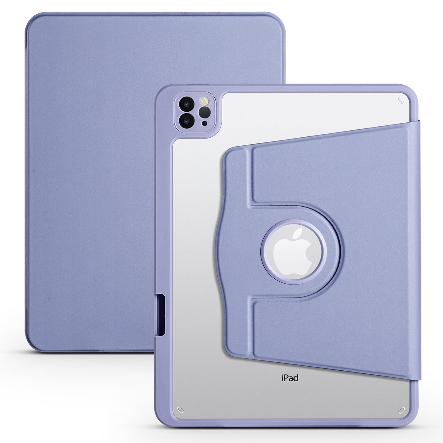 For iPad Pro 11 (2020) / (2021) / (2022) / iPad Air (2020) / (2022) Rotary Kickstand Tablet Case PU Leather + Acrylic Protective Cover