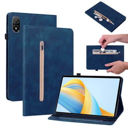 For Honor Pad V8 Pro PU Leather Stand Case Zipper Pocket Card Holder Tablet Cover with Auto Wake / Sleep