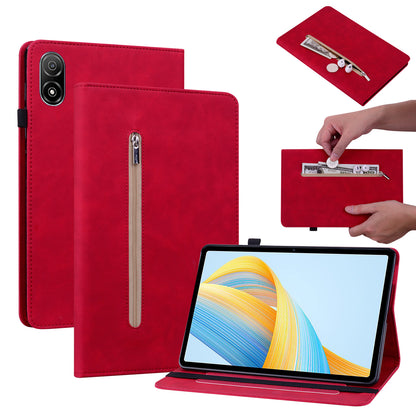 For Honor Pad V8 Pro PU Leather Stand Case Zipper Pocket Card Holder Tablet Cover with Auto Wake / Sleep