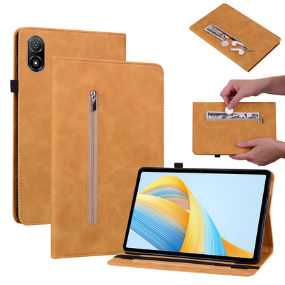 For Honor Pad V8 Pro PU Leather Stand Case Zipper Pocket Card Holder Tablet Cover with Auto Wake / Sleep