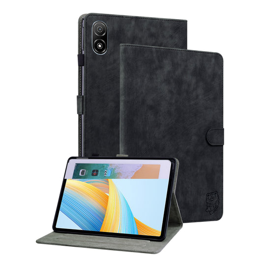 For Honor Pad V8 Pro Tablet Case PU Leather Tiger Pattern Stand Folio Protective Cover with Card Holder