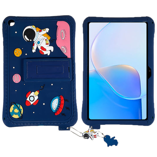 For Huawei MatePad SE 10.4-inch Cartoon Pattern Tablet Case Silicone Kickstand Protective Cover