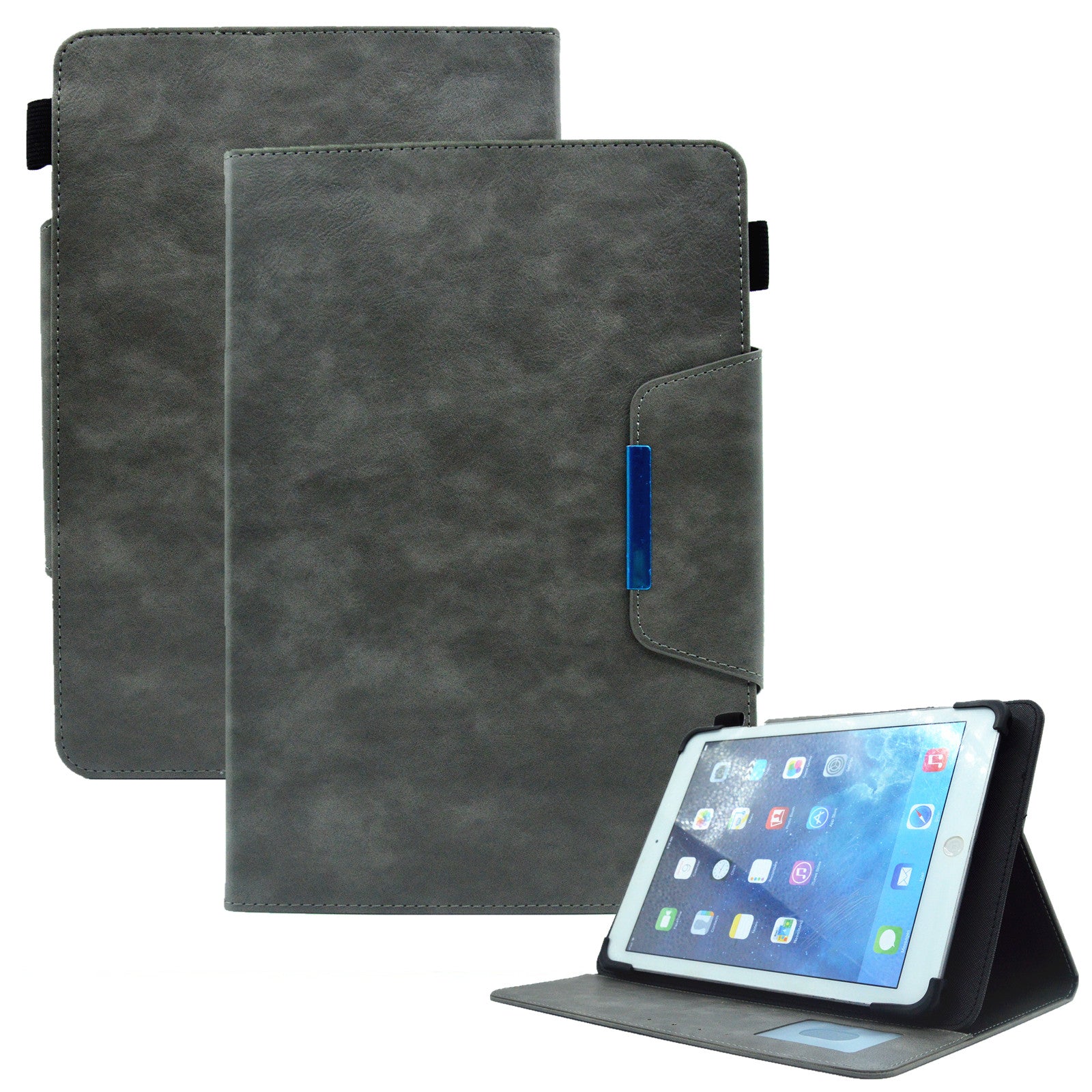 10-inch Tablet Case Business PU Leather Stand Wallet Protective Tablet Cover (Slim Lightweight Style)