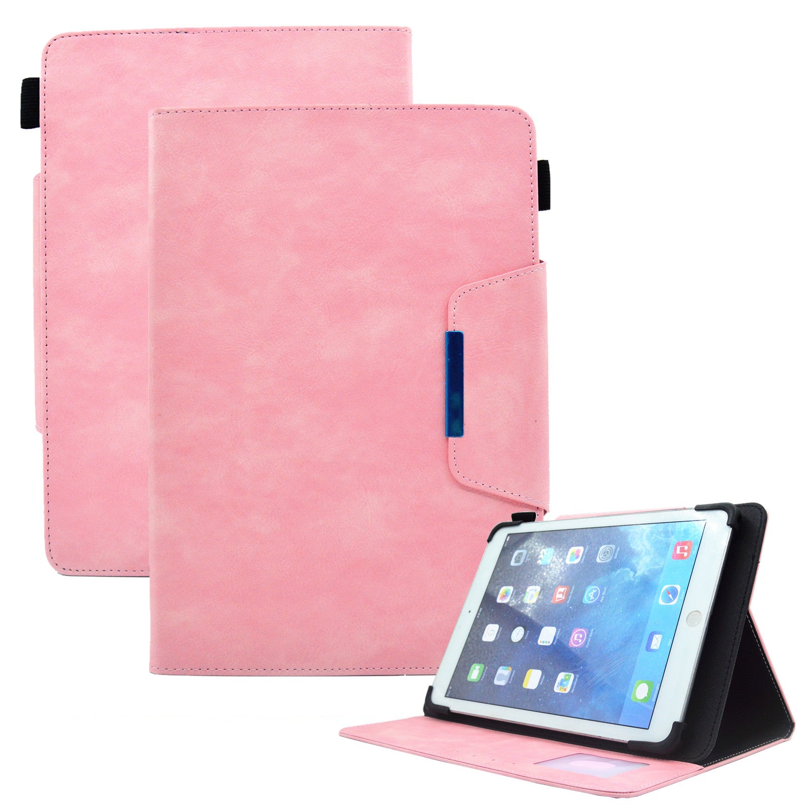 10-inch Tablet Case Business PU Leather Stand Wallet Protective Tablet Cover (Slim Lightweight Style)