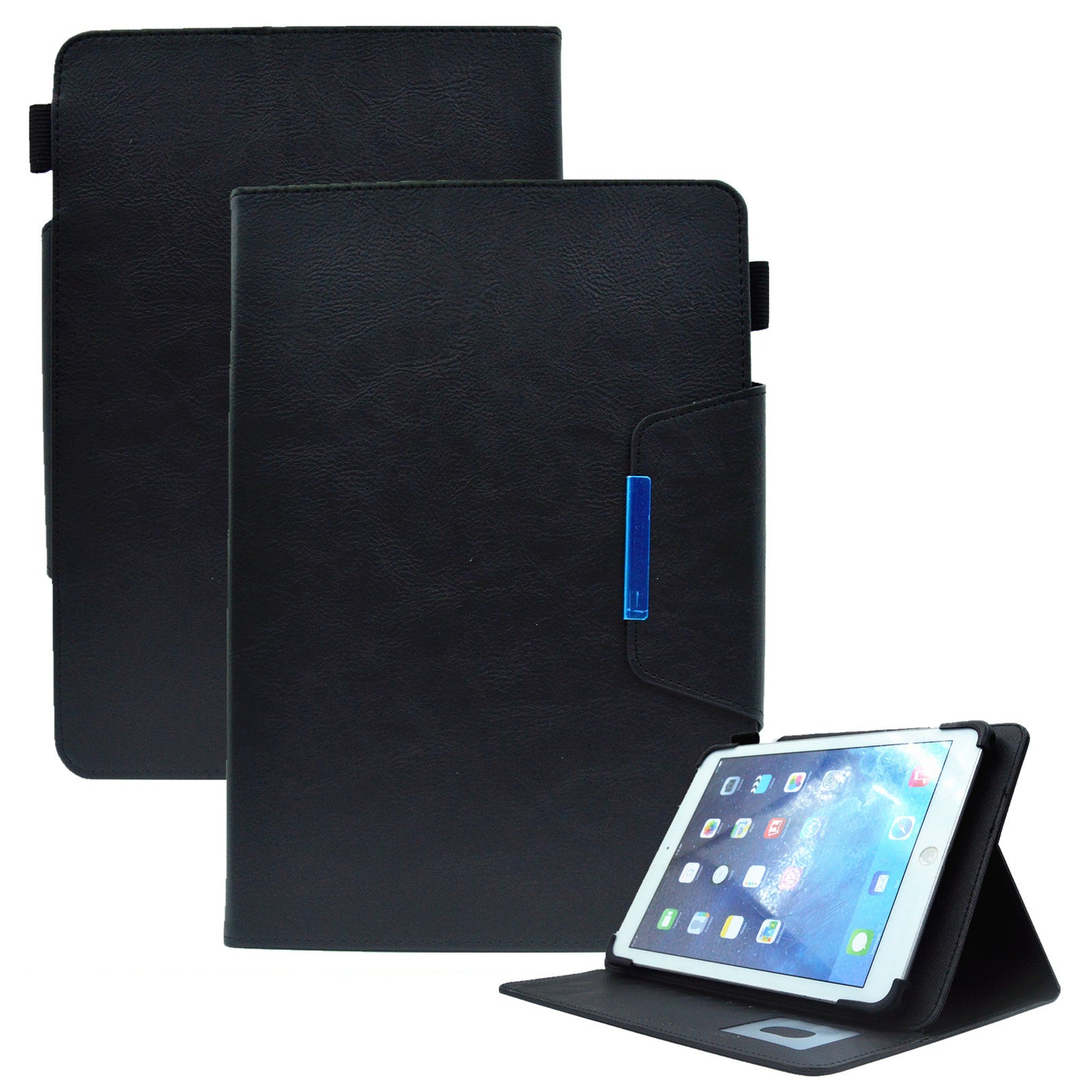 10-inch Tablet Case Business PU Leather Stand Wallet Protective Tablet Cover (Slim Lightweight Style)