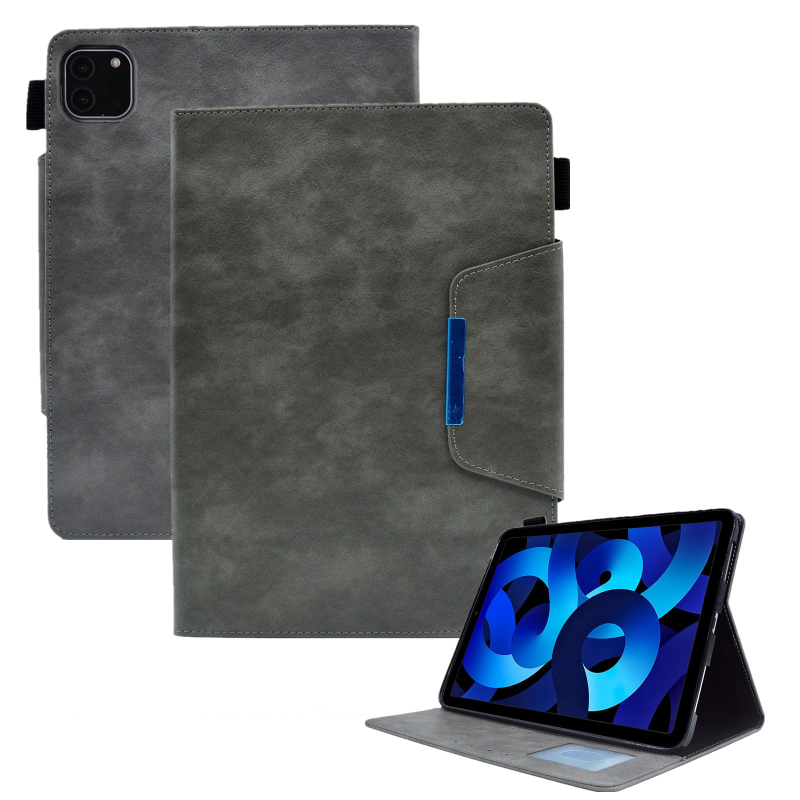For iPad Air (2020) / (2022) / Pro 11 (2018) / (2020) / (2021) / (2022) Slim Tablet Case Wallet Stand PU Leather Tablet Cover