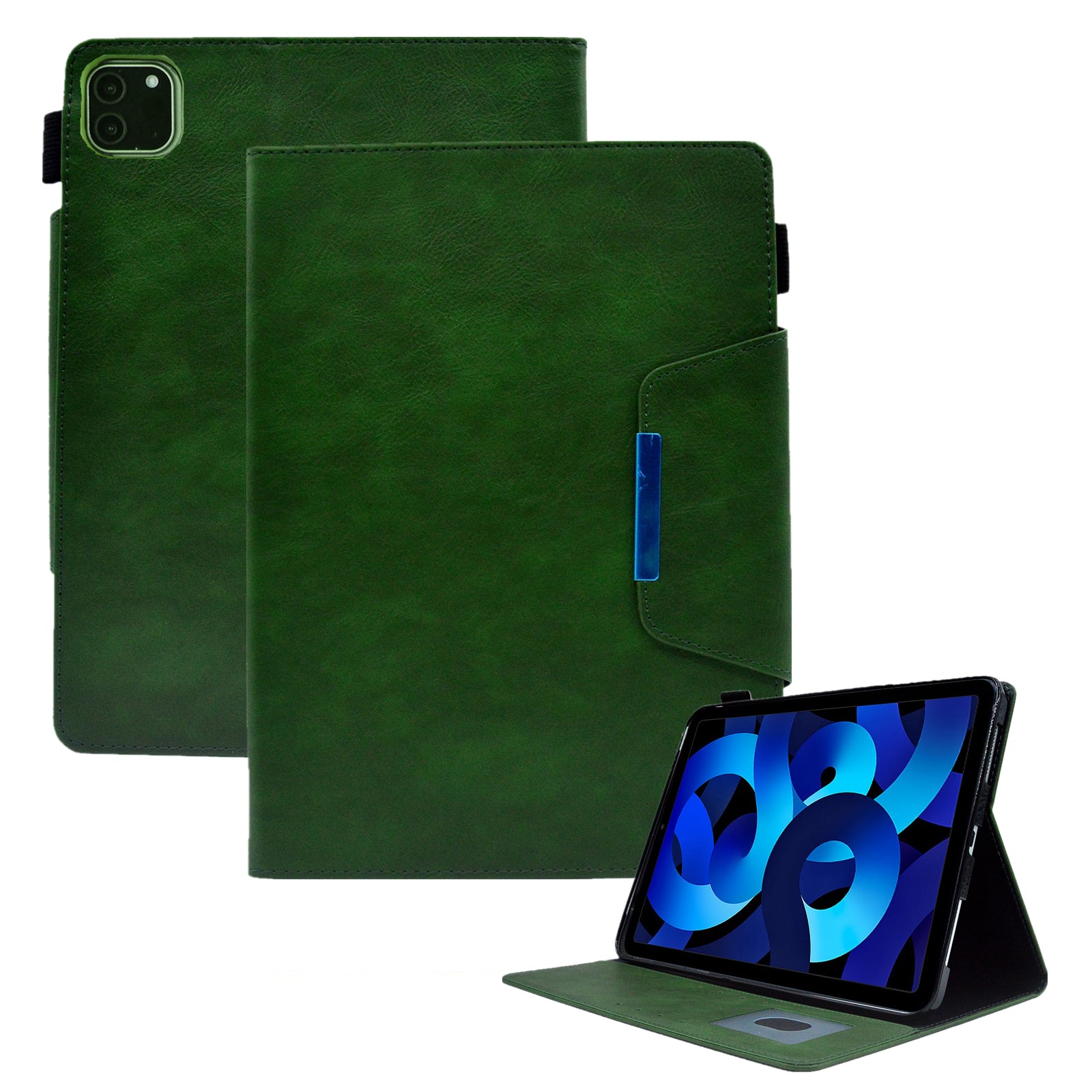 For iPad Air (2020) / (2022) / Pro 11 (2018) / (2020) / (2021) / (2022) Slim Tablet Case Wallet Stand PU Leather Tablet Cover