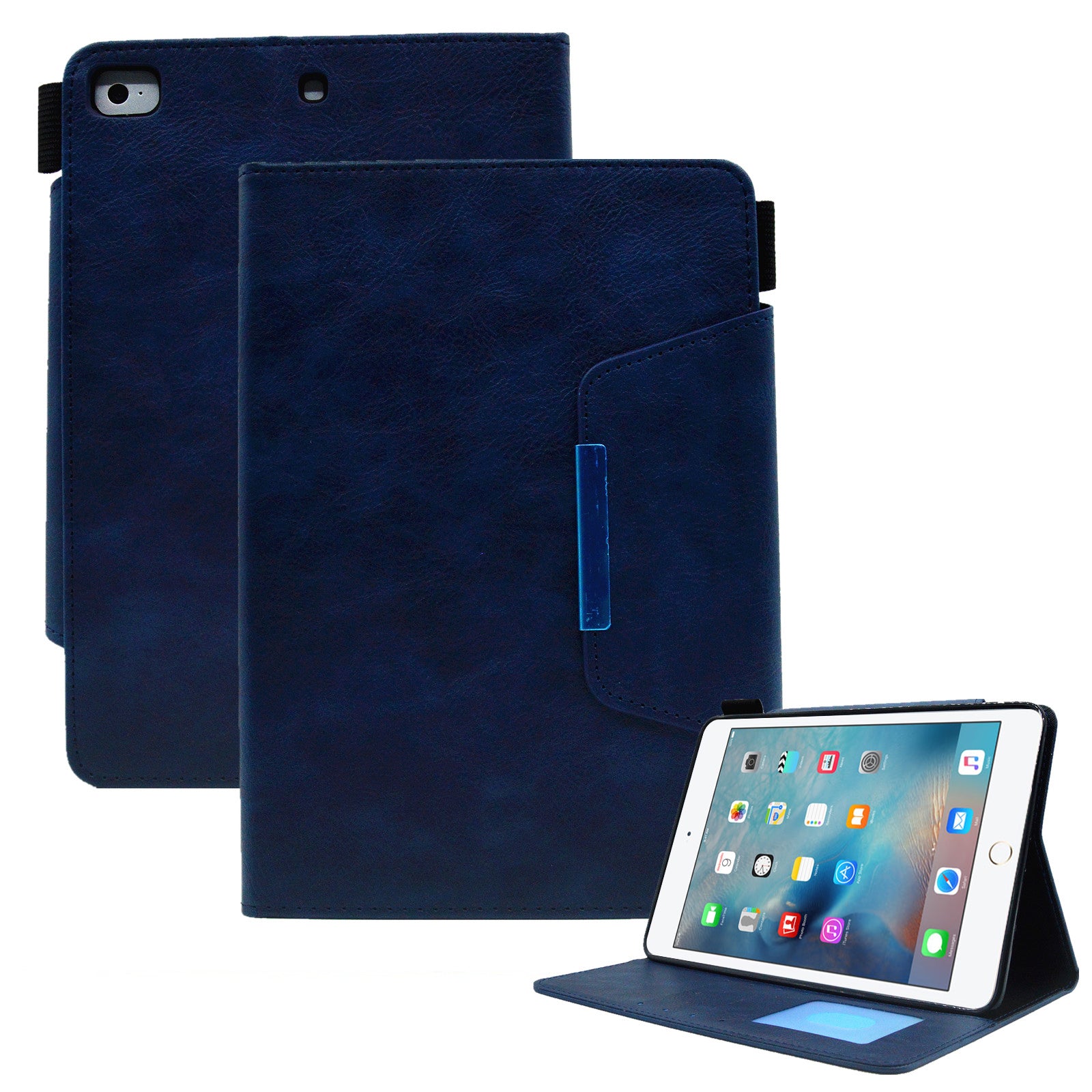 For iPad Mini / Mini 2 / 3 / 4 / (2019) 7.9 inch Wallet Stand Tablet Case Auto Wake / Sleep Leather Slim Tablet Cover