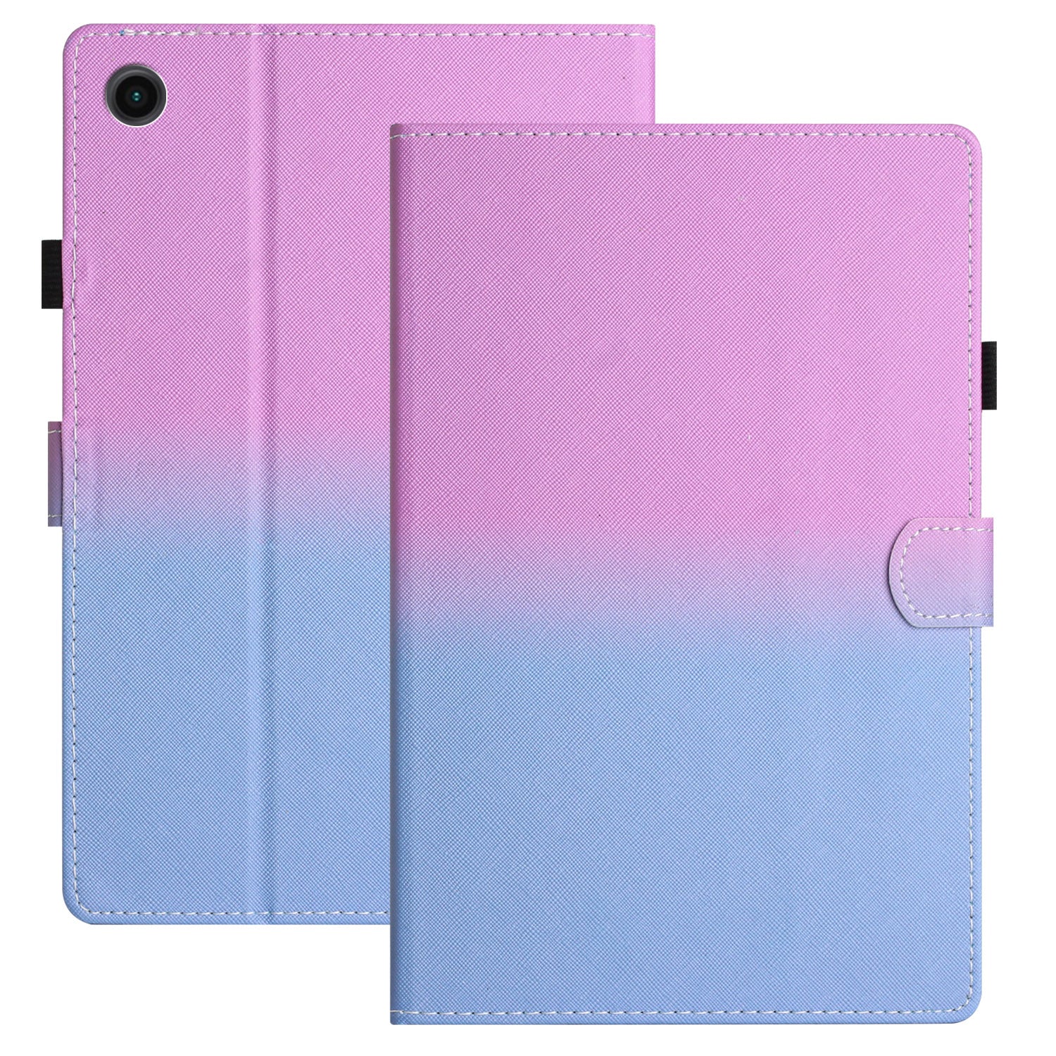 For Huawei Enjoy Tablet 2 / MatePad T 10 / T 10S / Honor Pad 6 10.1-inch / Pad X6 9.7 inch Stitching Lines Gradient Leather Tablet Stand Case