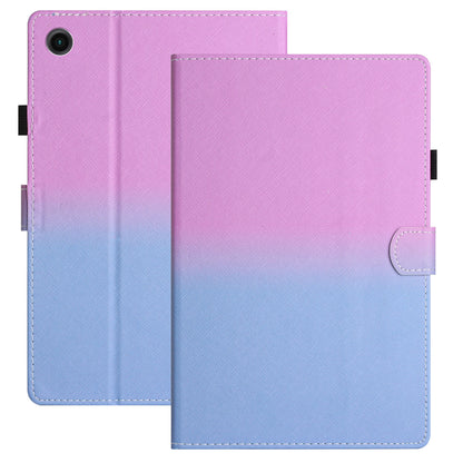 For Huawei Enjoy Tablet 2 / MatePad T 10 / T 10S / Honor Pad 6 10.1-inch / Pad X6 9.7 inch Stitching Lines Gradient Leather Tablet Stand Case
