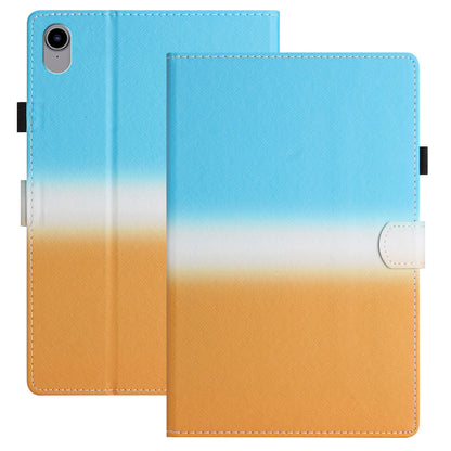 For iPad 10.9 (2022) Gradient Tablet Case PU Leather Card Holder Stand Cover with Auto Wake / Sleep