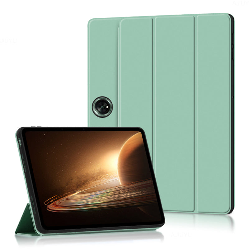 Tablet Case for Oppo Pad 2 , PU Leather + TPU Trifold Stand Protective Tablet Cover