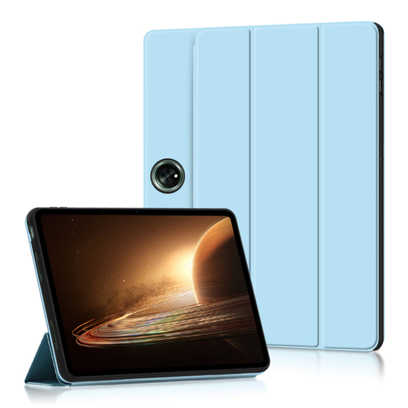 Tablet Case for Oppo Pad 2 , PU Leather + TPU Trifold Stand Protective Tablet Cover