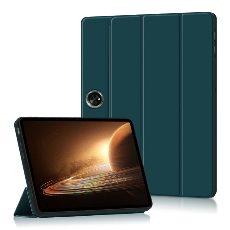 Tablet Case for Oppo Pad 2 , PU Leather + TPU Trifold Stand Protective Tablet Cover