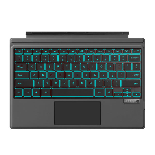 For Microsoft Surface Pro 4 / 5 / 6 / 7 Backlit Design Magnetic Rechargeable Bluetooth Wireless Keyboard
