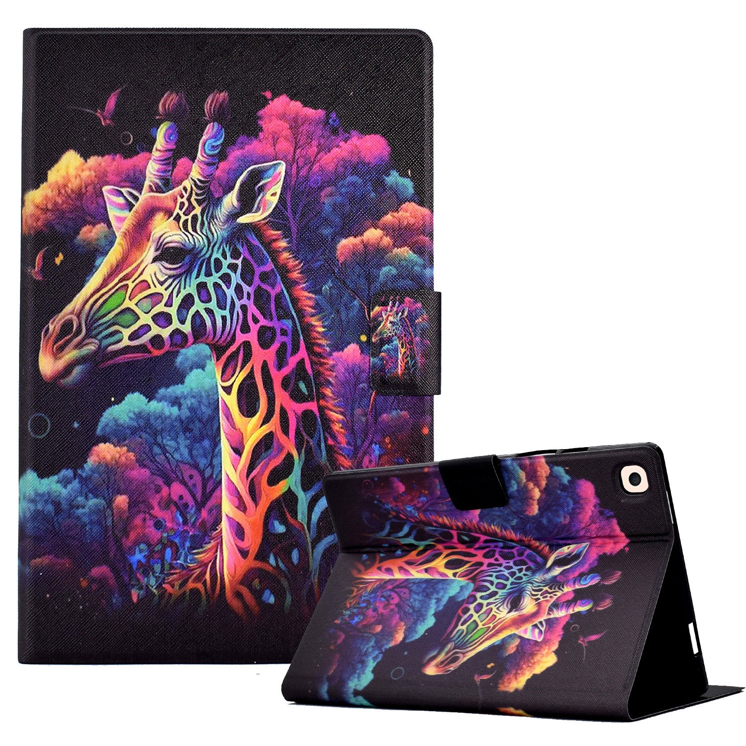 For iPad 10.2 (2019) / (2020) / iPad Air 10.5 inch (2019) Leather Flip Cover Pattern Printed Tablet Case with Card Slots