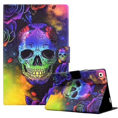 For iPad 10.2 (2019) / (2020) / iPad Air 10.5 inch (2019) Leather Flip Cover Pattern Printed Tablet Case with Card Slots