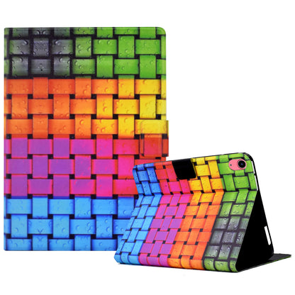 For iPad 10.9 (2022) Shockproof Case Pattern Printed Leather Flip Cover Anti-Drop Tablet Case