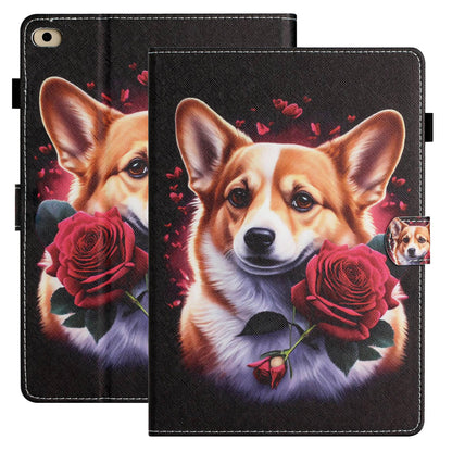 For iPad Mini / Mini 2 / 3 / 4 / 5 Shockproof Case Pattern Printing PU Leather Flip Cover with Card Slots, Pencil Holder