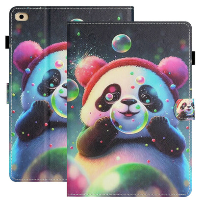 For iPad Mini / Mini 2 / 3 / 4 / 5 Shockproof Case Pattern Printing PU Leather Flip Cover with Card Slots, Pencil Holder