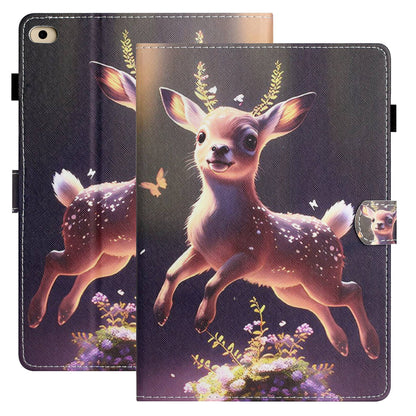 For iPad Mini / Mini 2 / 3 / 4 / 5 Shockproof Case Pattern Printing PU Leather Flip Cover with Card Slots, Pencil Holder