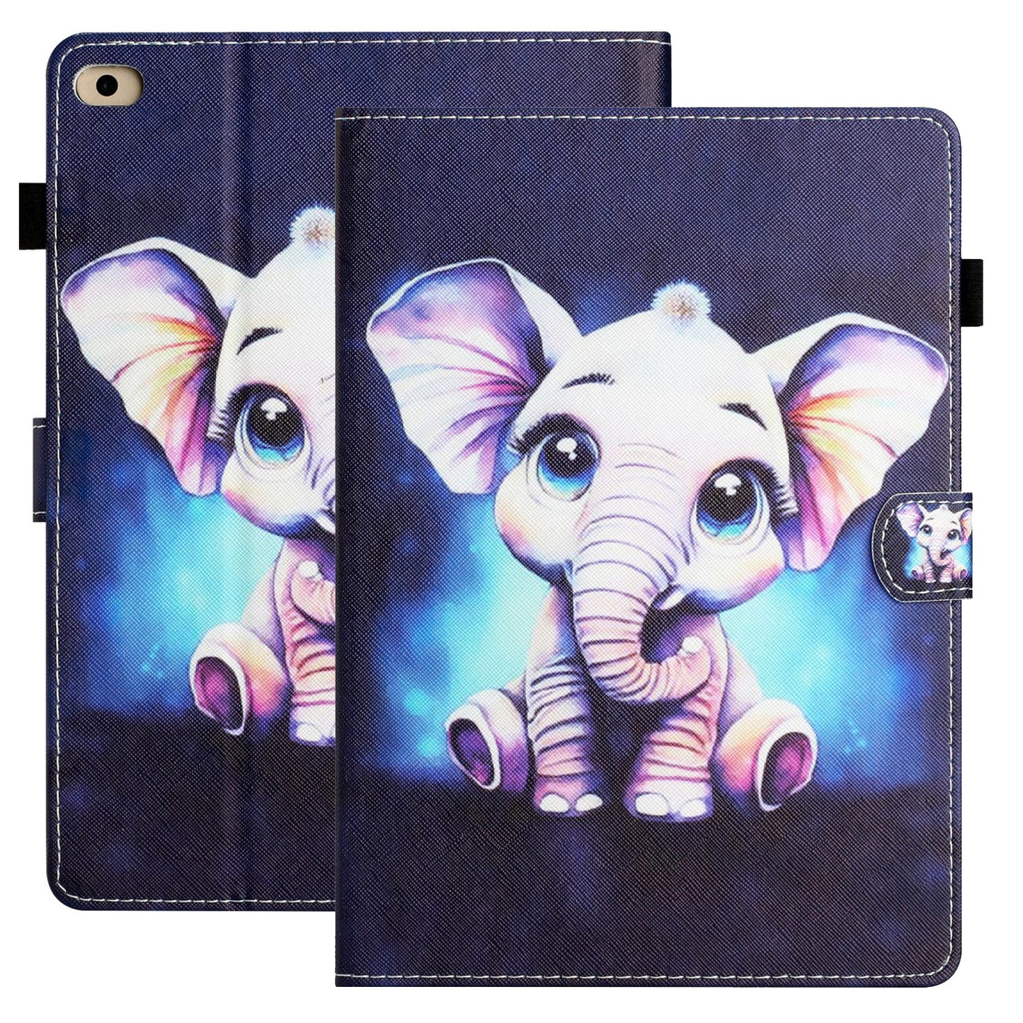For iPad Mini / Mini 2 / 3 / 4 / 5 Shockproof Case Pattern Printing PU Leather Flip Cover with Card Slots, Pencil Holder