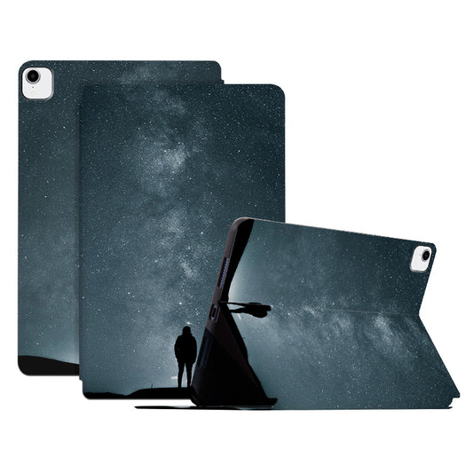 For iPad Pro 11-inch (2018) / (2020) / (2021) / (2022) PU Leather Case Anti-Drop Pattern Printing Tablet Cover with Stand