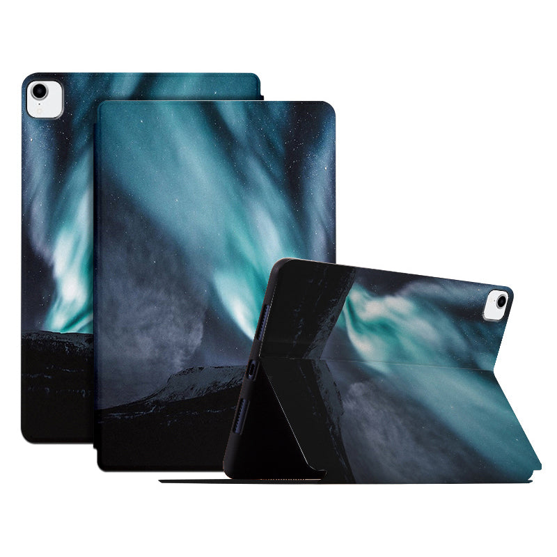 For iPad Pro 11-inch (2018) / (2020) / (2021) / (2022) PU Leather Case Anti-Drop Pattern Printing Tablet Cover with Stand