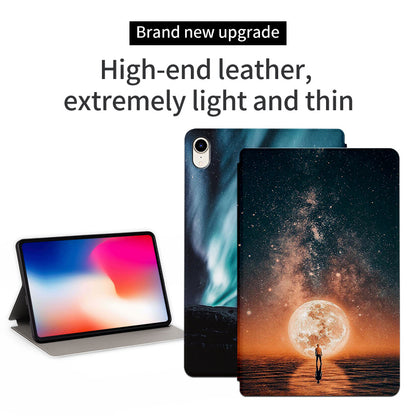 For iPad mini (2021) Protective Tablet Case with Stand Pattern Printing PU Leather Flip Cover