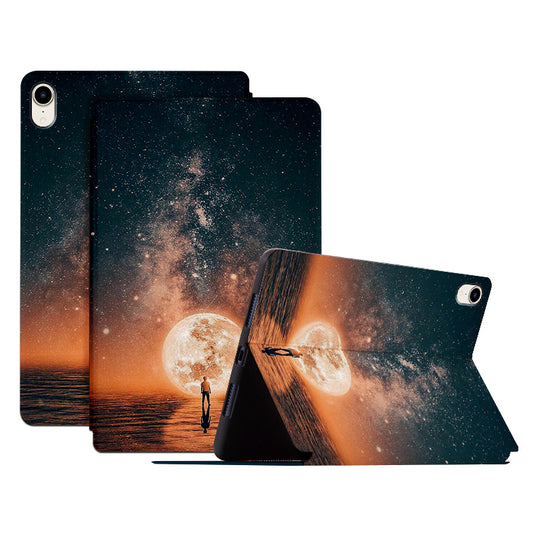For iPad mini (2021) Protective Tablet Case with Stand Pattern Printing PU Leather Flip Cover